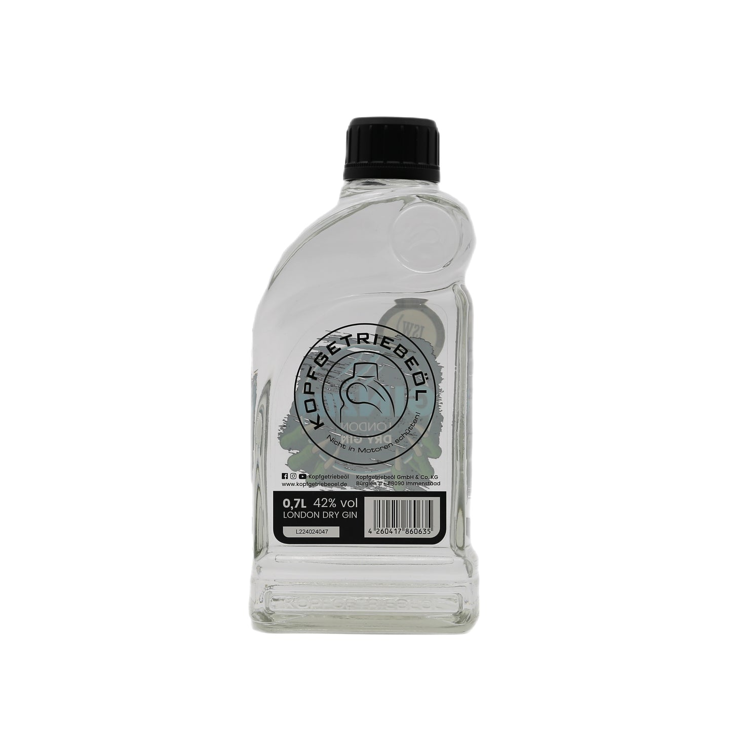 GinZilla - London Dry Gin von Kopfgetriebeöl (42% vol.) 700ml