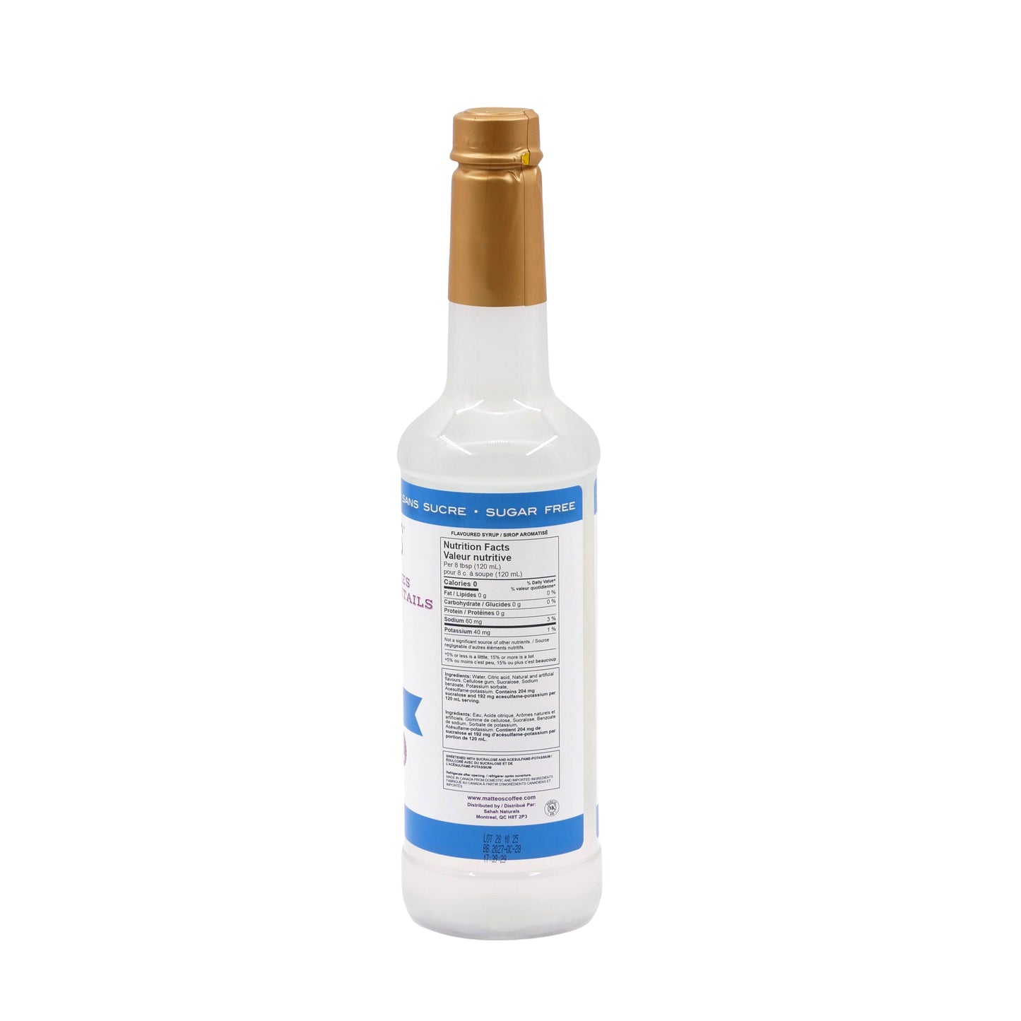 Matteo’s - Pina Colada - Cocktailsirup (zuckerfrei) 750ml