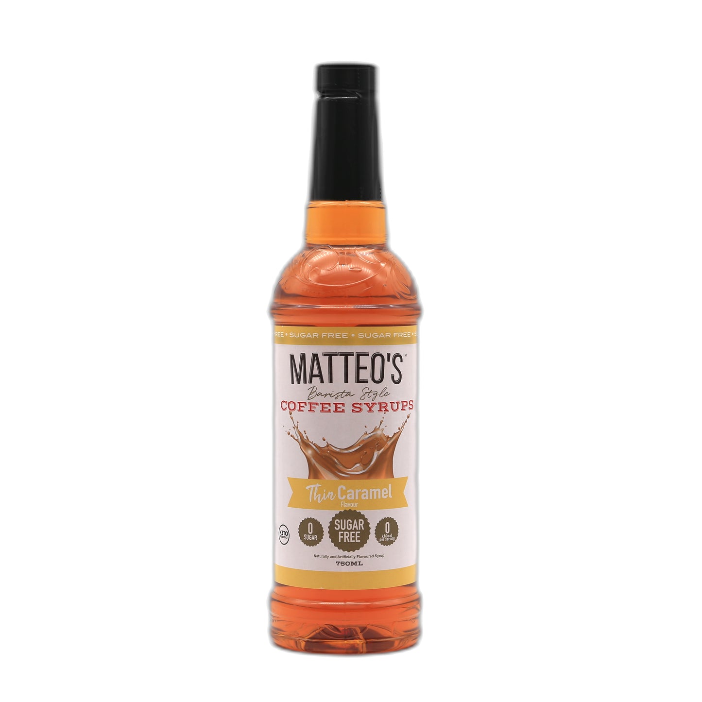 Matteo’s - Karamell - Kaffeesirup (zuckerfrei) 0,75 l
