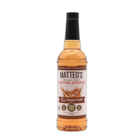Matteo’s - Zimt-Vanille - Kaffeesirup (zuckerfrei) 0,75 l