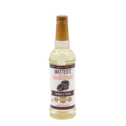 Matteo’s - Cookies & Cream - Kaffeesirup (zuckerfrei) 750ml