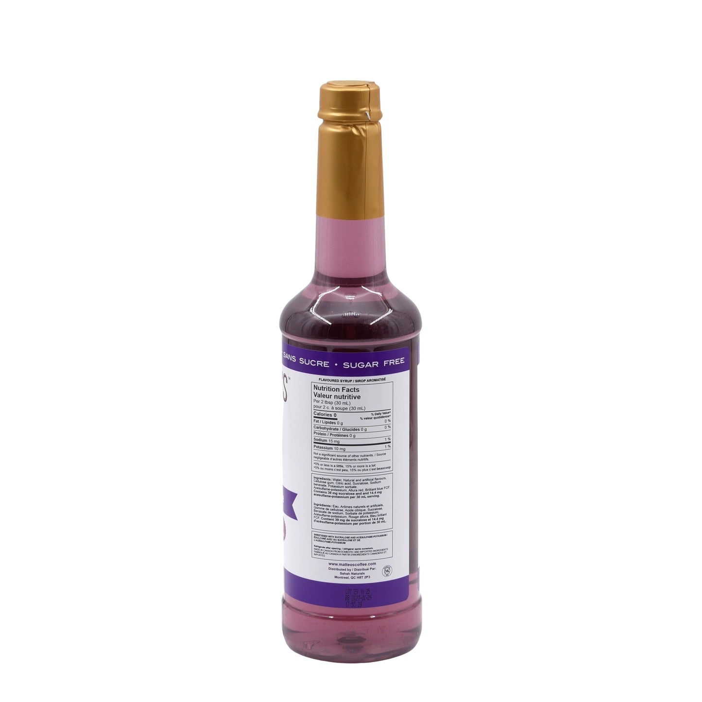 Matteo’s - Lavendel - Kaffeesirup (zuckerfrei) 750ml
