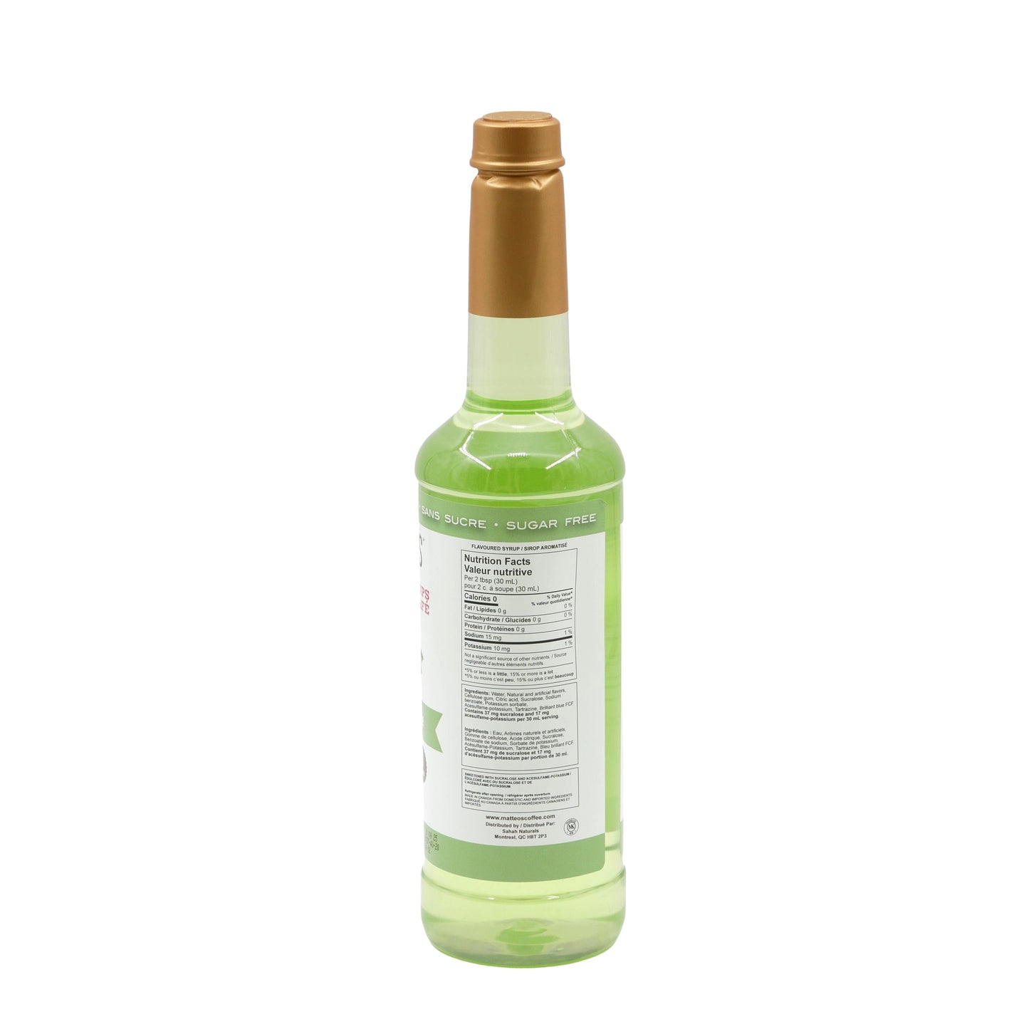 Matteo’s - Pistazie - Kaffeesirup (zuckerfrei) 750ml