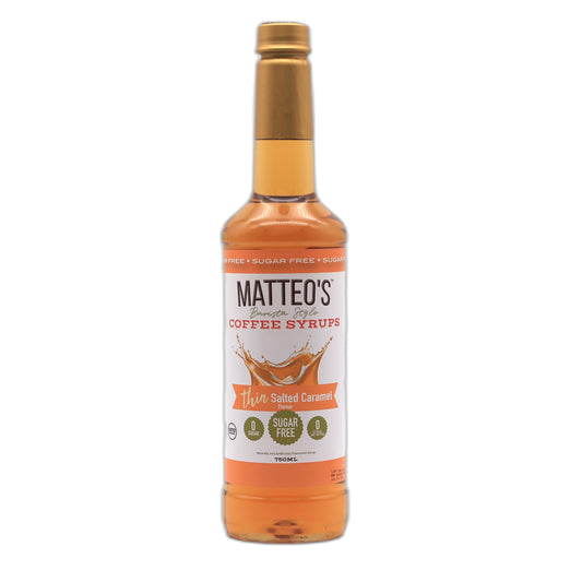 Matteo’s - Gesalzenes Karamell - Kaffeesirup (zuckerfrei) 0,75 l