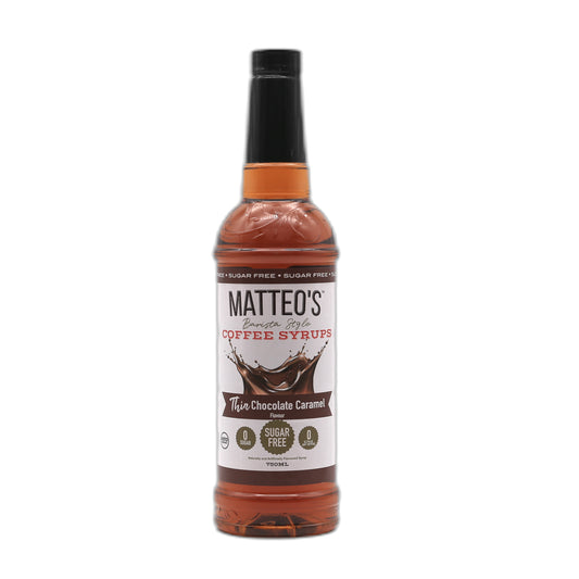 Matteo’s - Schokoladen-Karamell - Kaffeesirup (zuckerfrei) 0,75 l