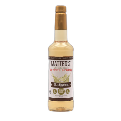 Matteo’s - Haselnuss - Kaffeesirup (zuckerfrei) 0,75 l