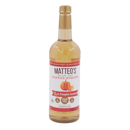 Matteo’s - Kürbis-Karamell - Kaffeesirup (zuckerfrei) 1000ml