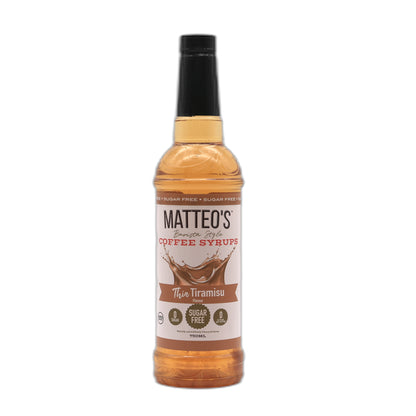 Matteo’s - Tiramisu - Kaffeesirup (zuckerfrei) 0,75 l