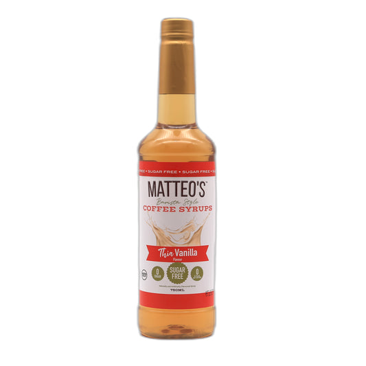 Matteo’s - Vanille - Kaffeesirup (zuckerfrei) 0,75 l