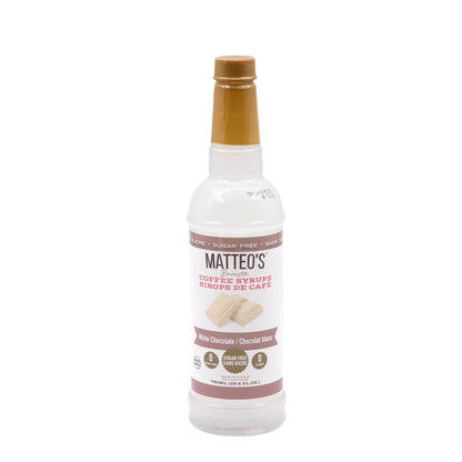 Matteo’s - Weiße Schokolade - Kaffeesirup (zuckerfrei) 750ml