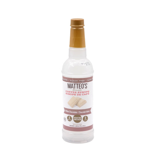 Matteo’s - Weiße Schokolade - Kaffeesirup (zuckerfrei) 750ml